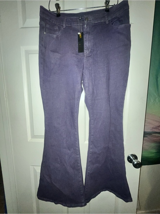 Gilpur Denim - Purple Flare Jeans Wide Leg - Women